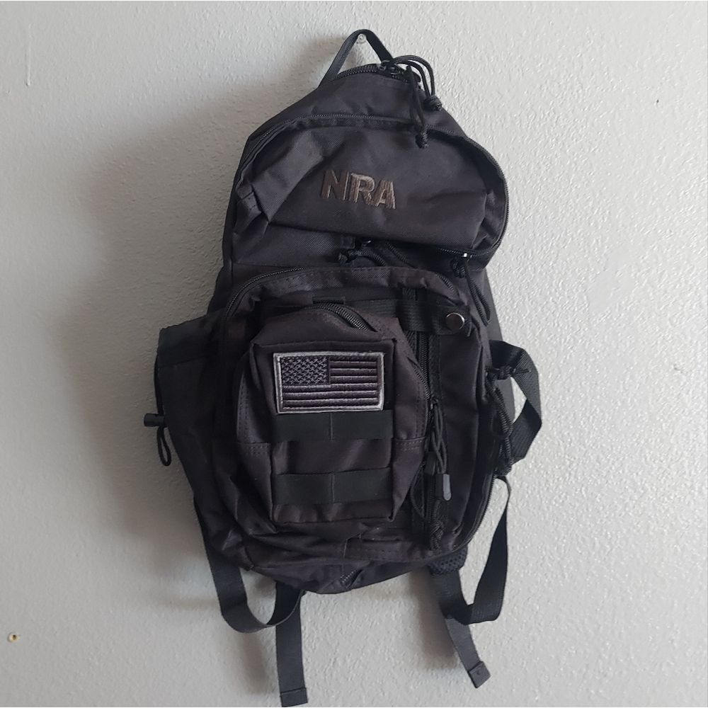NRA Black Tactical Backpack